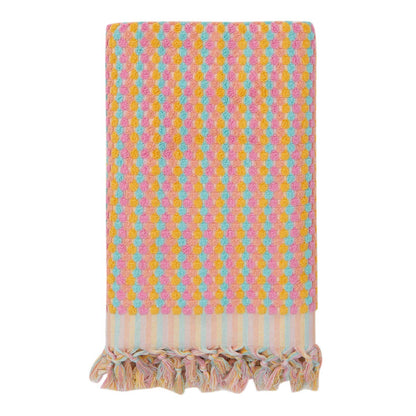 Pompom Bubble Handloom Bath Turkish Towels Farmhouse Decor by Kikoya — view 40