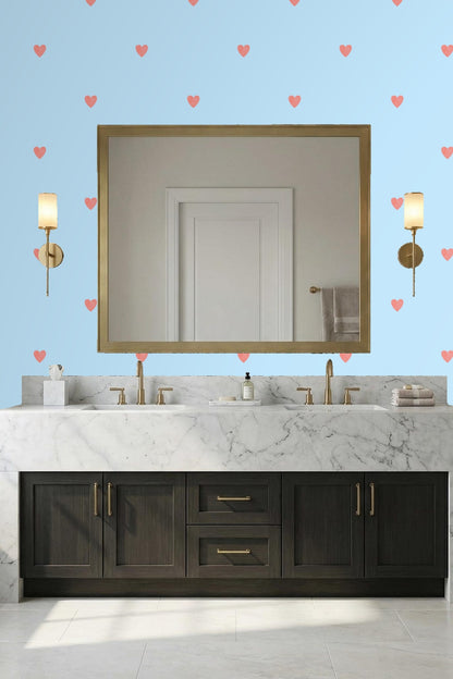 Skyborne Heartbeats wallpaper shown in an interior setting