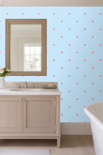 Skyborne Heartbeats wallpaper shown in an interior setting
