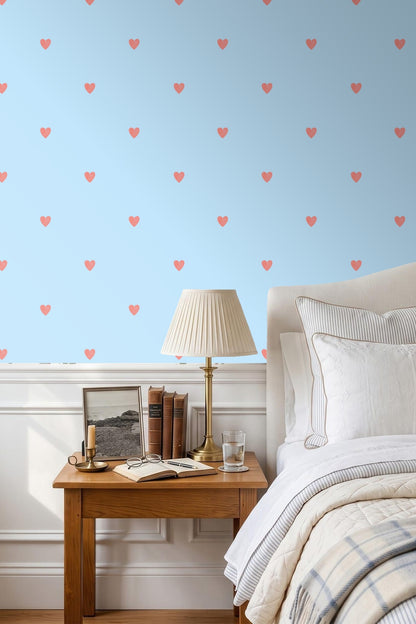 Skyborne Heartbeats wallpaper shown in an interior setting