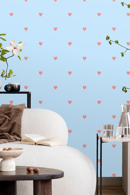 Skyborne Heartbeats wallpaper shown in an interior setting