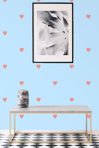 Skyborne Heartbeats wallpaper shown in an interior setting