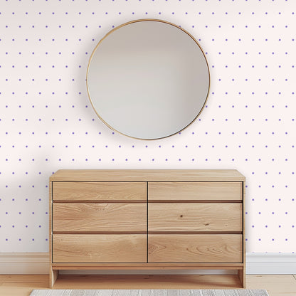 Straight-on shot of the repeating dot pattern to show spacing and small-scale rhythm