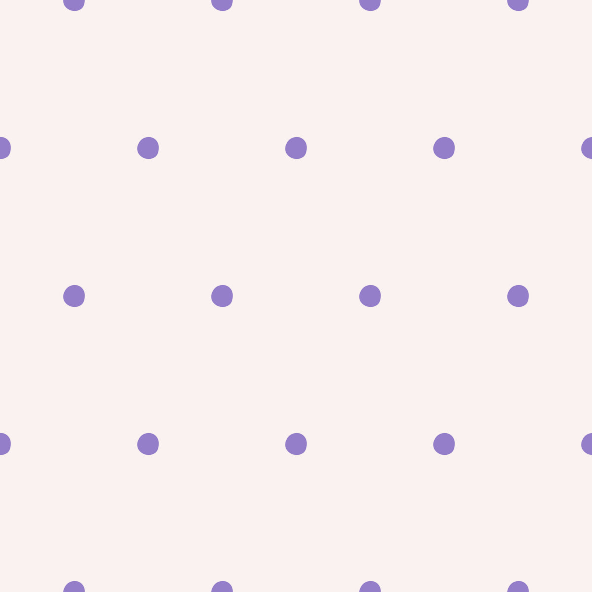 Detail view focusing on individual lilac dots and the subtle blush field behind them